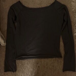 Brandy Melville Charcoal Long Sleeve Tee